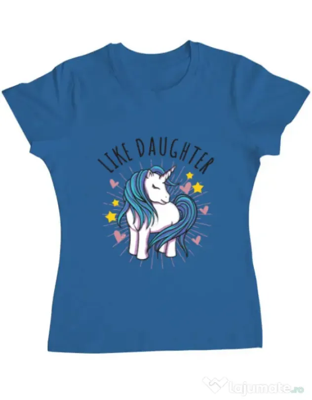 Tricou ADLER dama Like daughter Albastru azuriu