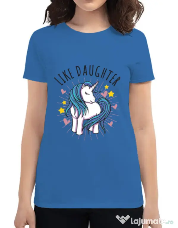 Tricou ADLER dama Like daughter Albastru azuriu