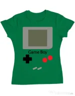 Tricou ADLER dama Game boy Verde mediu