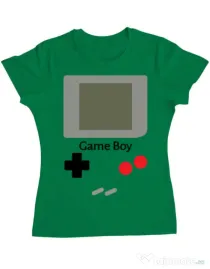 Tricou ADLER dama Game boy Verde mediu