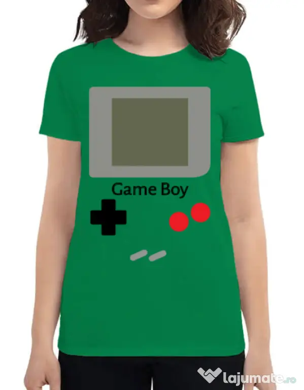 Tricou ADLER dama Game boy Verde mediu