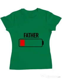 Tricou ADLER dama Father battery Verde mediu