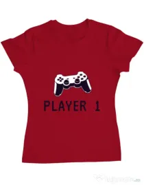 Tricou ADLER dama Player 1 Rosu