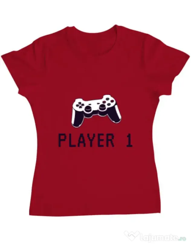 Tricou ADLER dama Player 1 Rosu