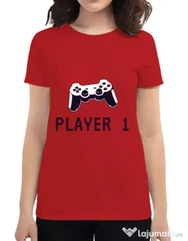 Tricou ADLER dama Player 1 Rosu