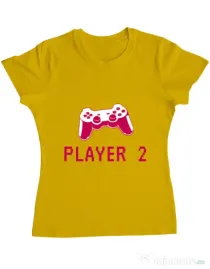 Tricou ADLER dama Player 2 Galben