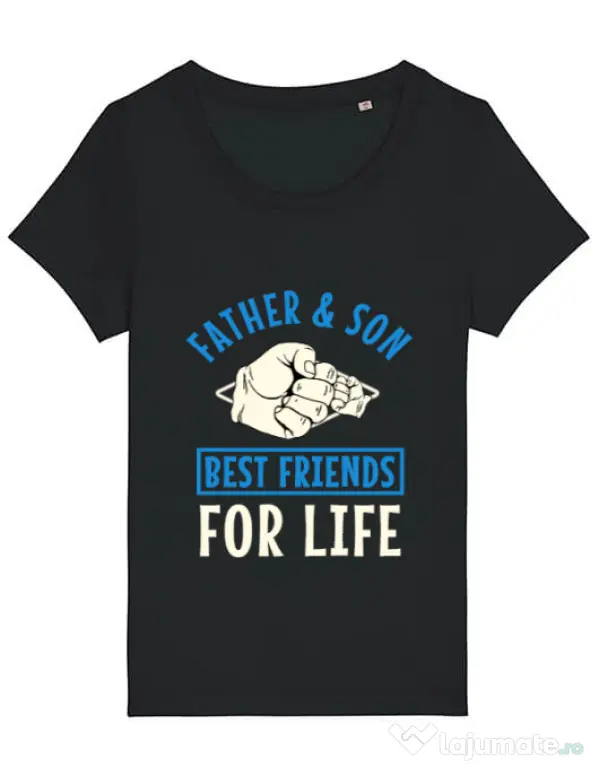 Tricou STANLEY STELLA dama Father and son Negru