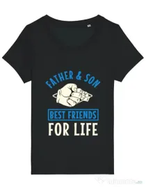 Tricou STANLEY STELLA dama Father and son Negru