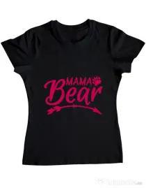 Tricou ADLER dama Mama bear Negru