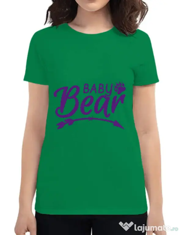 Tricou ADLER dama Baby bear Verde mediu