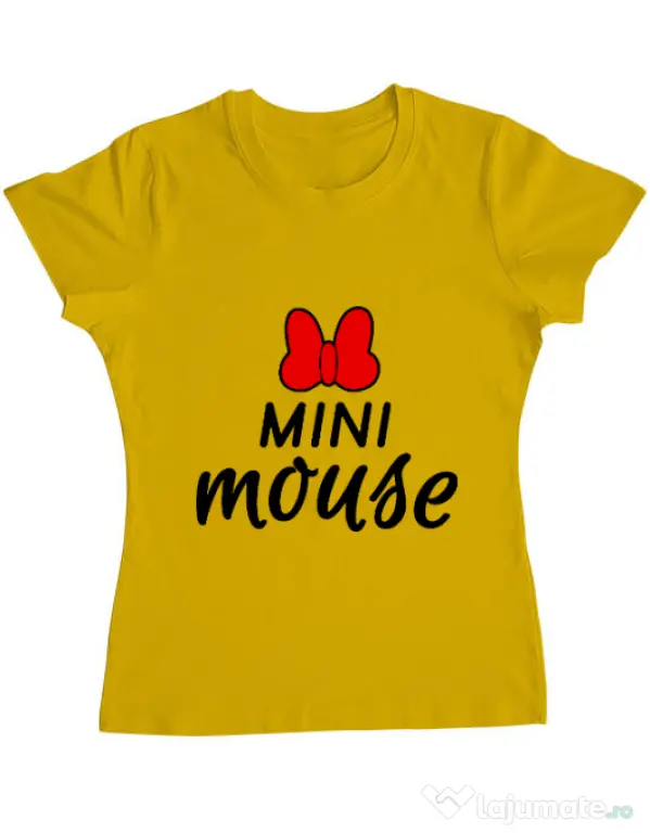 Tricou ADLER dama Mini mouse Galben