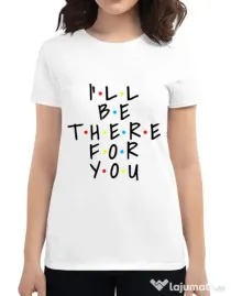 Tricou ADLER dama There for you Alb