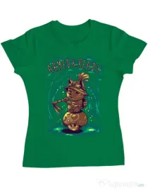 Tricou ADLER dama Armed and ready Verde mediu