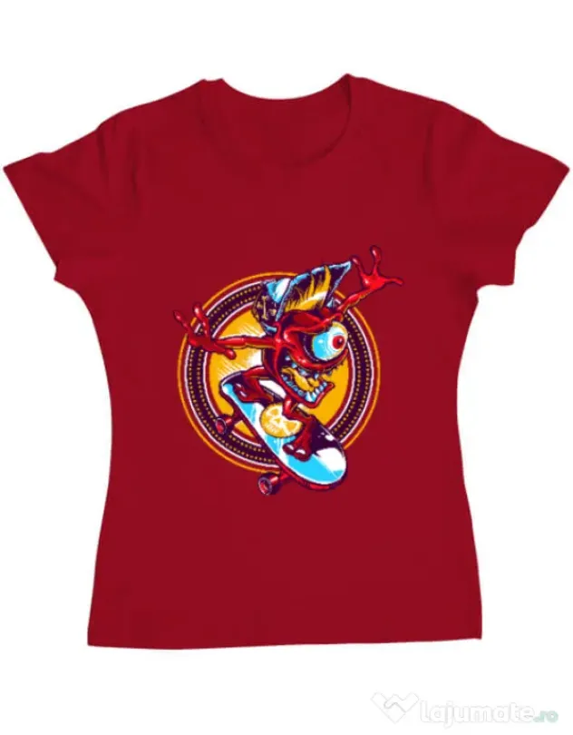 Tricou ADLER dama Cali skate Rosu
