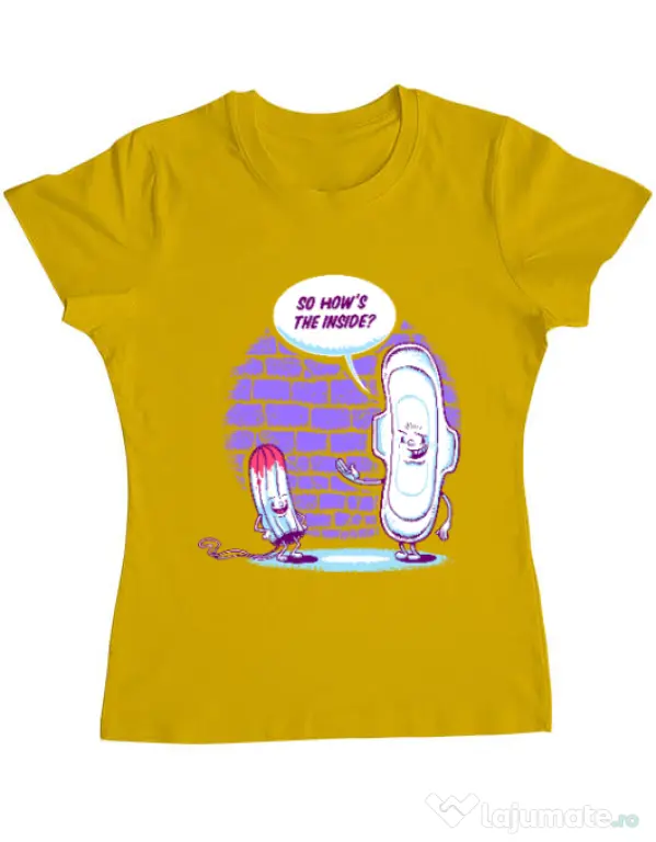 Tricou ADLER dama How is the inside Galben