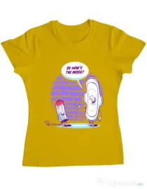 Tricou ADLER dama How is the inside Galben