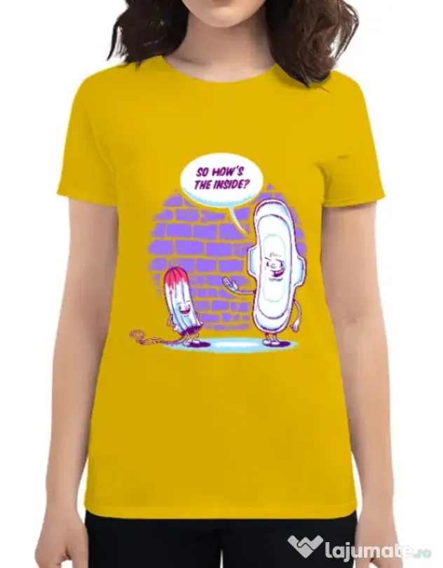 Tricou ADLER dama How is the inside Galben