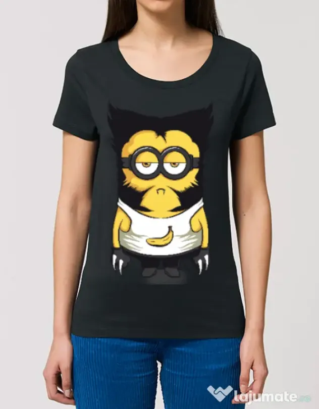 Tricou STANLEY STELLA dama Wolve minion Negru