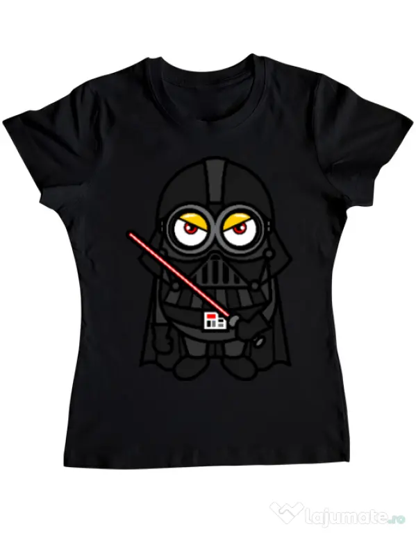 Tricou ADLER dama Vader minion Negru