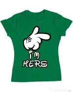 Tricou ADLER dama I am hers Verde mediu