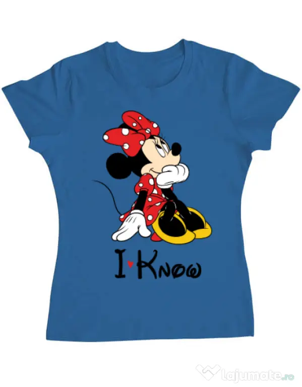 Tricou ADLER dama I know Albastru azuriu