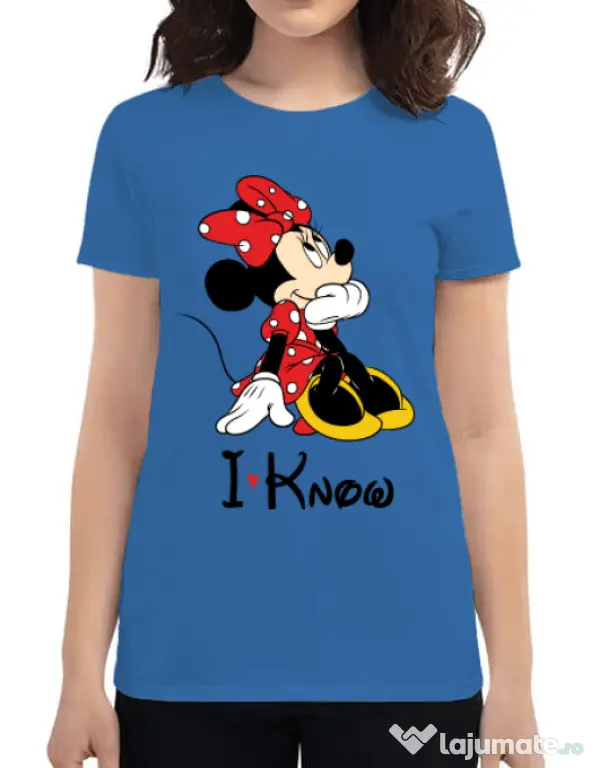 Tricou ADLER dama I know Albastru azuriu