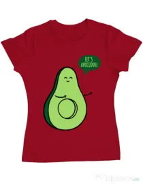 Tricou ADLER dama Avocuddle 1 Rosu