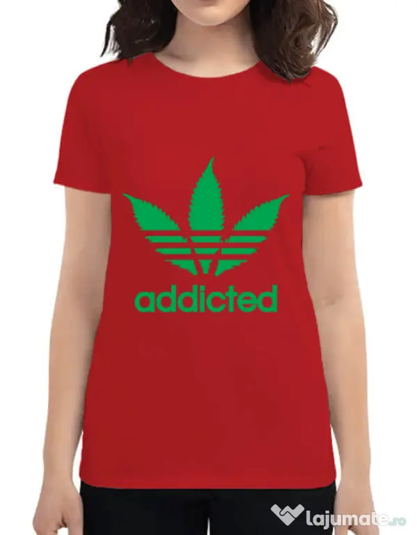 Tricou ADLER dama Addicted Rosu