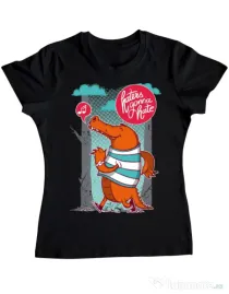 Tricou ADLER dama Haters gonna hate Negru