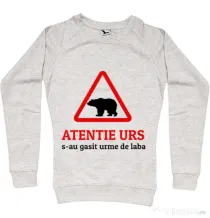 Bluza ADLER dama Atentie urs Migdala melanj