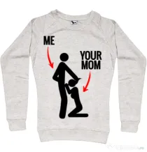 Bluza ADLER dama Me your mom Migdala melanj
