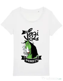 Tricou STANLEY STELLA dama Cai verzi Alb