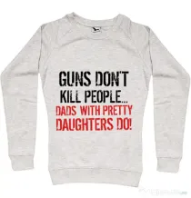 Bluza ADLER dama Guns dont kill Migdala melanj