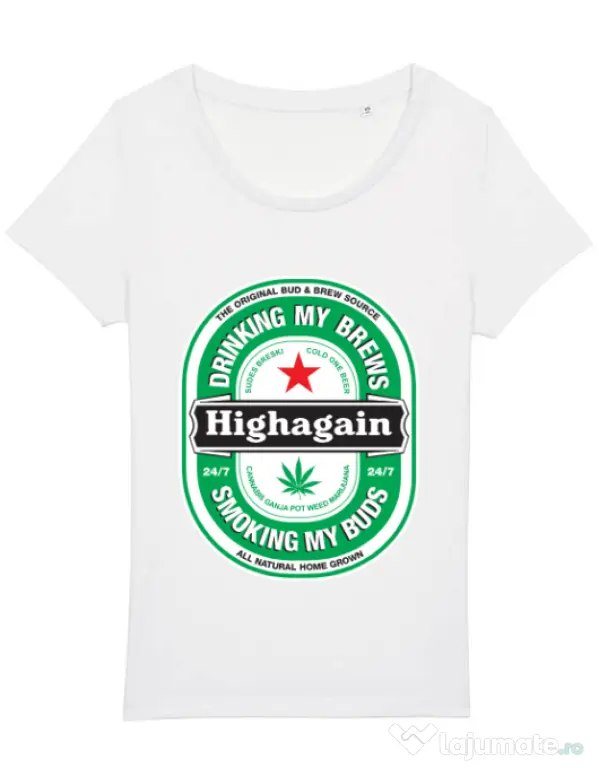 Tricou STANLEY STELLA dama Highagain Alb