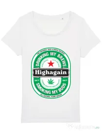 Tricou STANLEY STELLA dama Highagain Alb