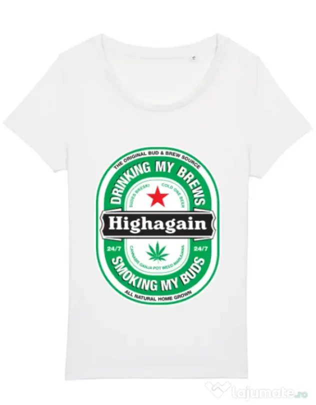 Tricou STANLEY STELLA dama Highagain Alb