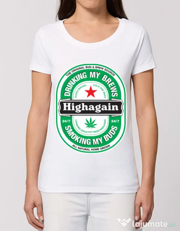 Tricou STANLEY STELLA dama Highagain Alb