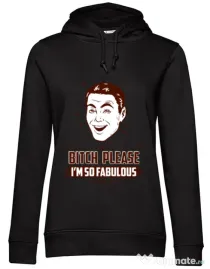 Hoodie dama cu gluga Fabulous Negru