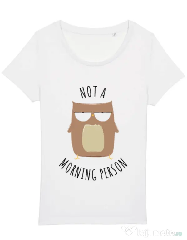 Tricou STANLEY STELLA dama Morning owl Alb