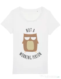 Tricou STANLEY STELLA dama Morning owl Alb
