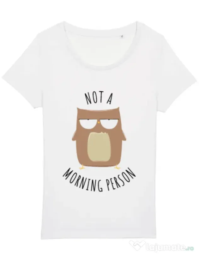 Tricou STANLEY STELLA dama Morning owl Alb
