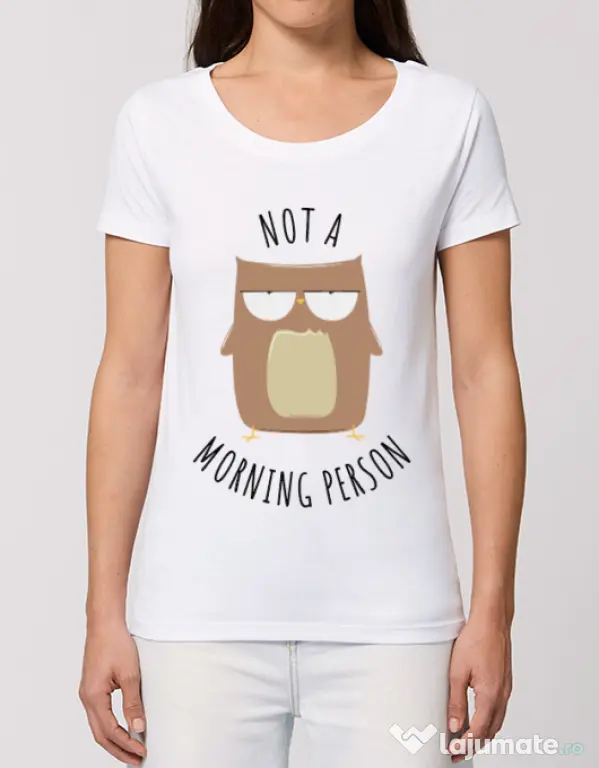 Tricou STANLEY STELLA dama Morning owl Alb