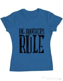Tricou ADLER dama Big brothers rule Albastru azuriu