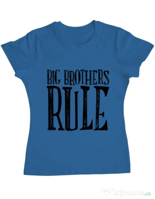 Tricou ADLER dama Big brothers rule Albastru azuriu