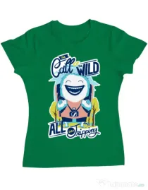 Tricou ADLER dama Call of the wild Verde mediu