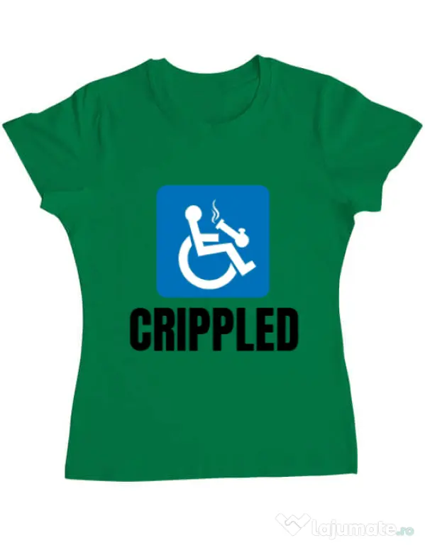 Tricou ADLER dama Crippled Verde mediu