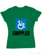 Tricou ADLER dama Crippled Verde mediu