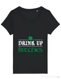 Tricou STANLEY STELLA dama Drink up bitches Negru
