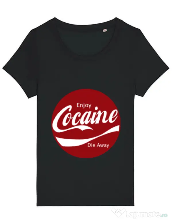 Tricou STANLEY STELLA dama Enjoy cocaine Negru