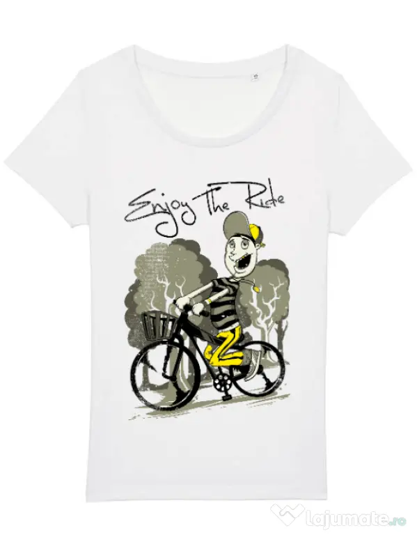 Tricou STANLEY STELLA dama Enjoy the ride Alb